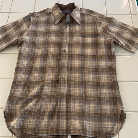 Pendleton short sleeve board shirt wool button down L 🐈‍⬛ - Picture 2 of 7